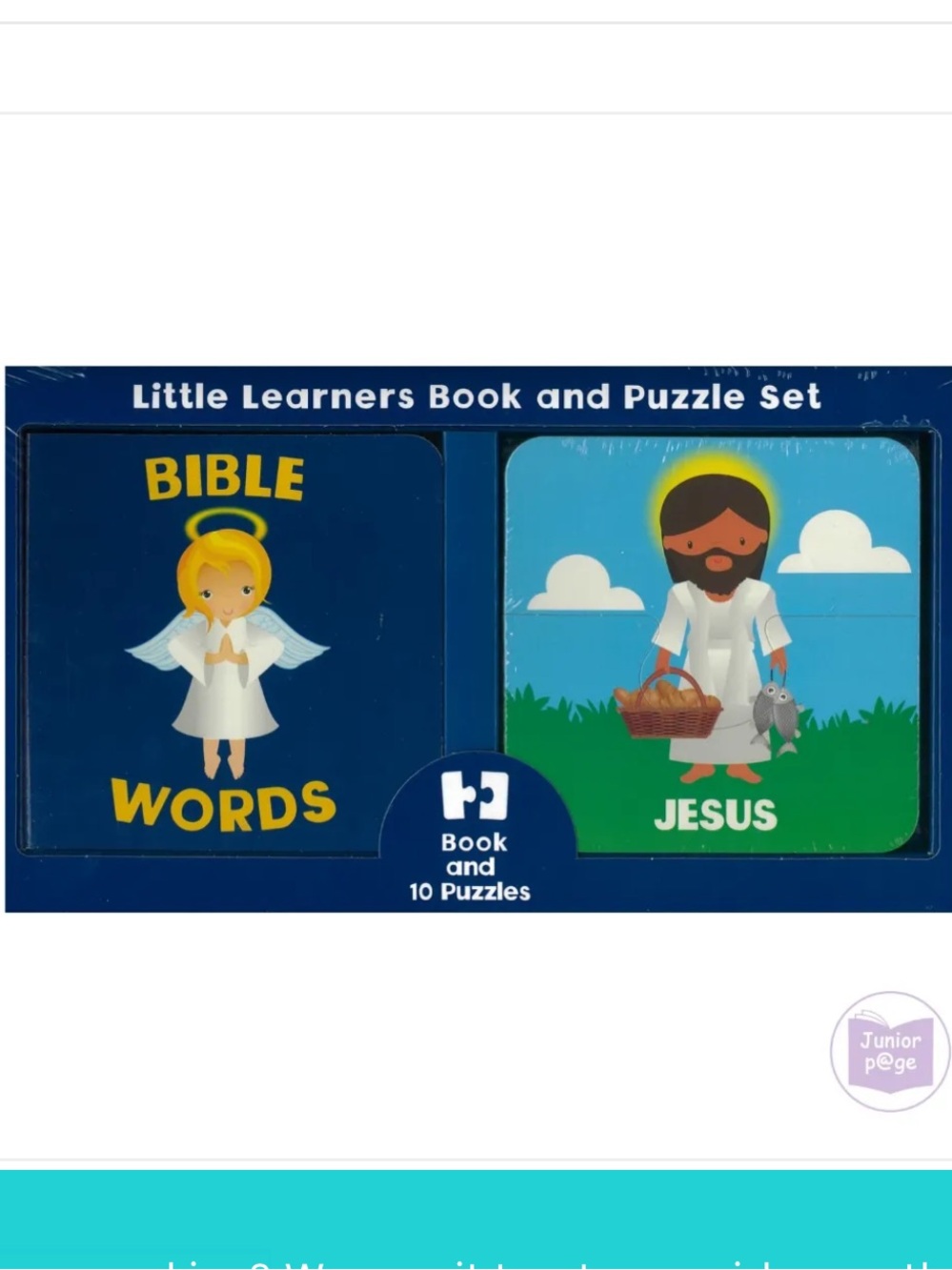 2 New Little Learners Book & Puzzle Sets Bible Noah’s Ark Giraffes - Picture 2 of 3